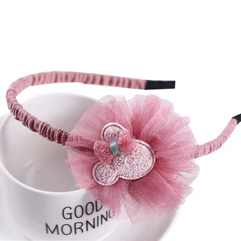 

Kid Baby Girl Hair Accessories Cute Beer Ear Lace Pink Pretty Princess Gift Headband One Size LOVELY Headwear 2-5T