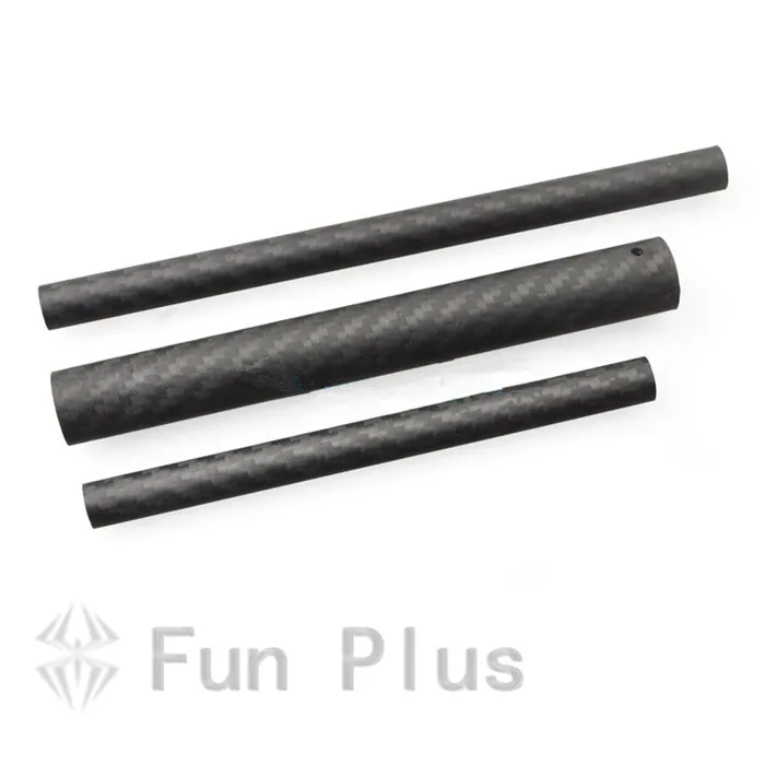 

2pcs High Quality 3K Carbon Fiber Tube with 100% full carbon Roll Wrapped Tube for FPV Quadcopter Arm 14x16x130mm