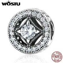 Venta caliente Verdadera Plata de Ley 925 y AAA CZ Claro Granos Del Encanto Fit Pandora Original Pulsera Brazalete Auténtico Regalo de La Joyería