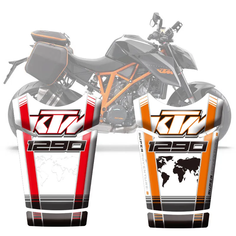 

New Motorcycle Tank Sticker Decals 3D Tank Pad Fishbone Protective Decals For KTM 1290 Super Adventure T 2015 2016 2017