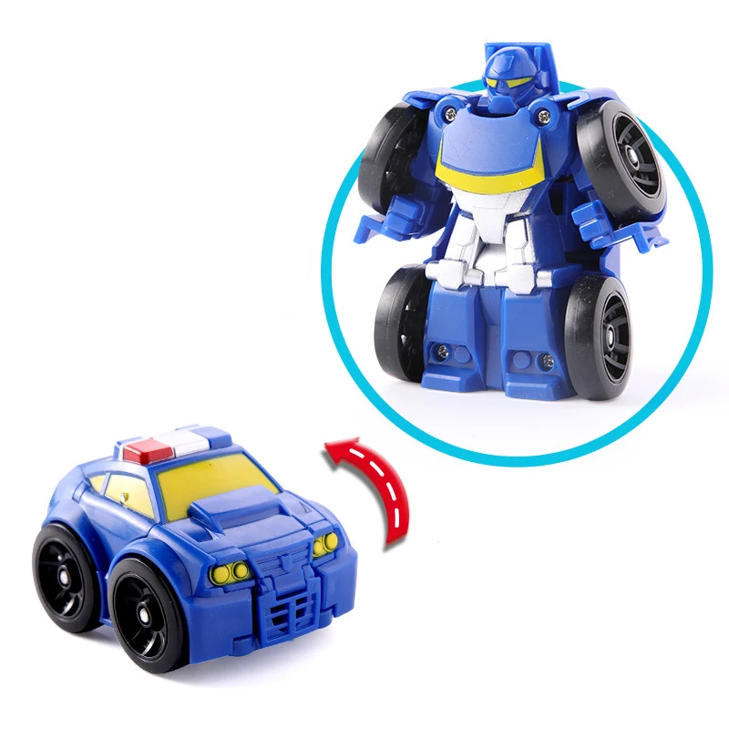 Cartoon Transformation Robot Action Figure Toys Mini Cars Robot Classic model Toys For Children Gifts Brinquedos