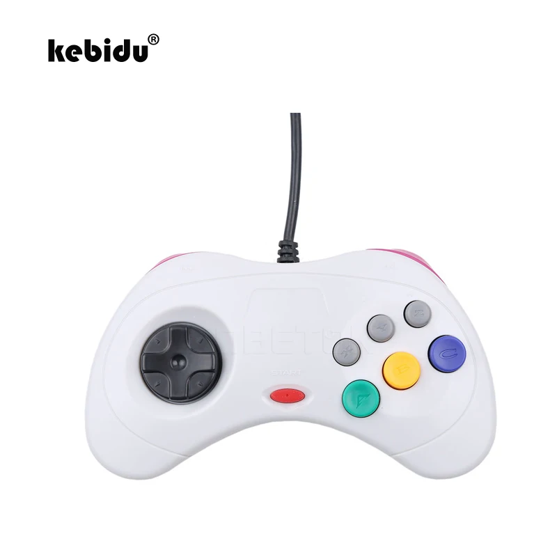 Kebidu Новый проводной геймпад USB Классический игровой контроллер для ПК системы Sega