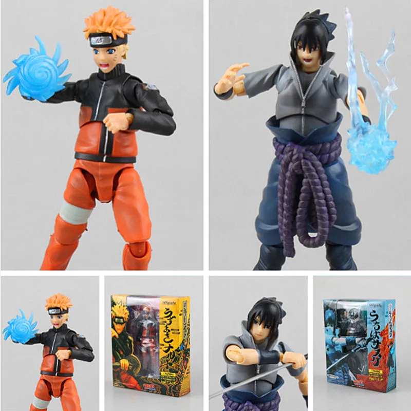 Японские Аниме фигурки Наруто игрушки Uzumaki Naruto Uchiha Sasuke Hatake Kakashi фигурку ПВХ модель