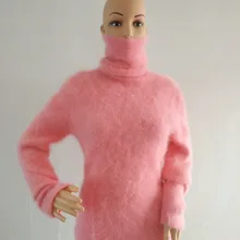 Натуральный норковый кашемировый свитер женский кашемировый пуловер вязаный