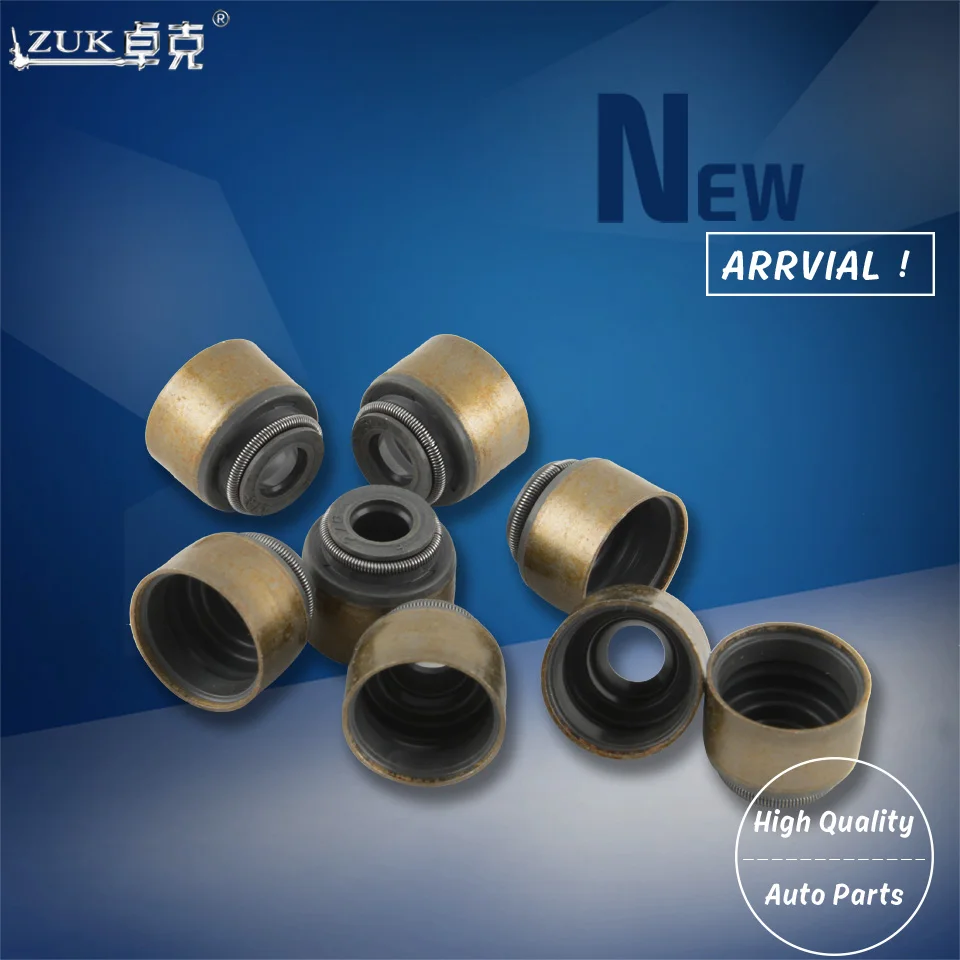 ZUK 16PCS/SET Valve Stem Oil Seal For Toyota CAMRY COROLLA AURIS