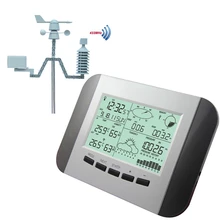 100m profissional estação meteorológica termômetro umidade chuva pressão gravador de dados com pc energia solar sem fio meteorologia center