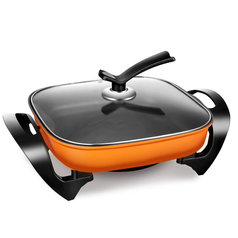 1400W large power electric multi function cooker 5L fry hotpot stew