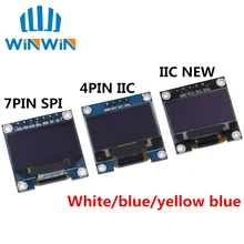 10pcs 0.96 "SPI/IIC I2C לתקשר לבן/כחול/צהוב כחול 0.96 אינץ OLED מודול 128X64 OLED LCD תצוגת מודול עבור ARDUINO