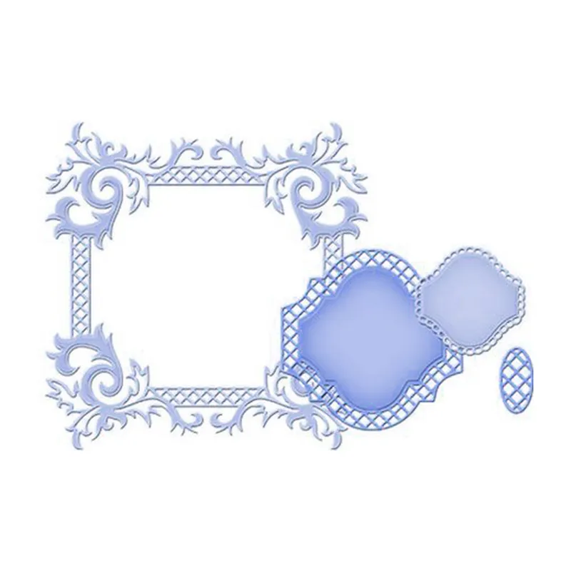 

DiyArts Square Frame Metal Cutting Dies 4Pcs/lot Scrapbooking for Card Making Embossing Pattern Dies Cut Crafts 2019 New