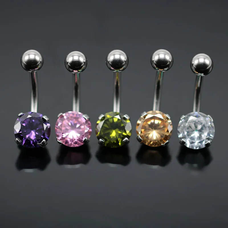 

Fashion Sexy Women's Belly Button Rings Navel Piercing Jewelry Titanium Stainless Steel Anti-allergic High Quality Body Jewelry