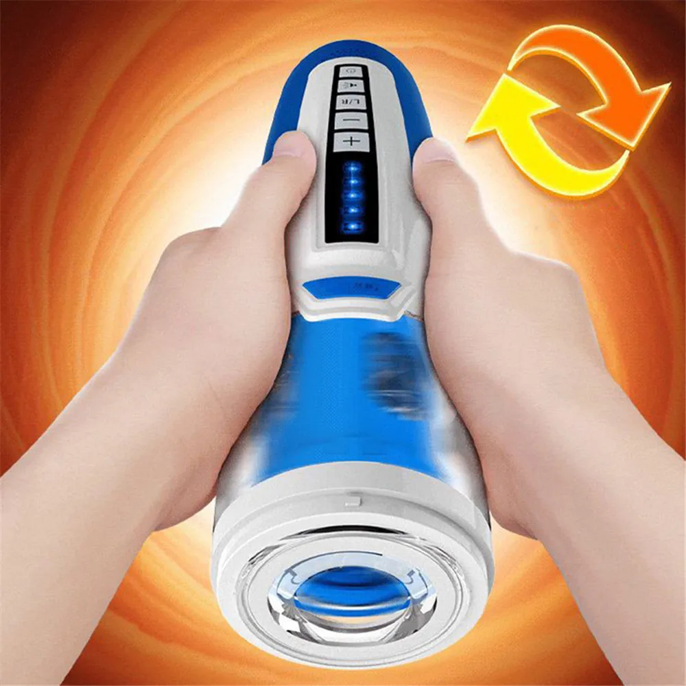 Automatic Rotate Male Masturbator Electric Penis Pump Vibrators For Man Realistic Pussy Deep Throat Oral Sucking Masturbator Cup (6)