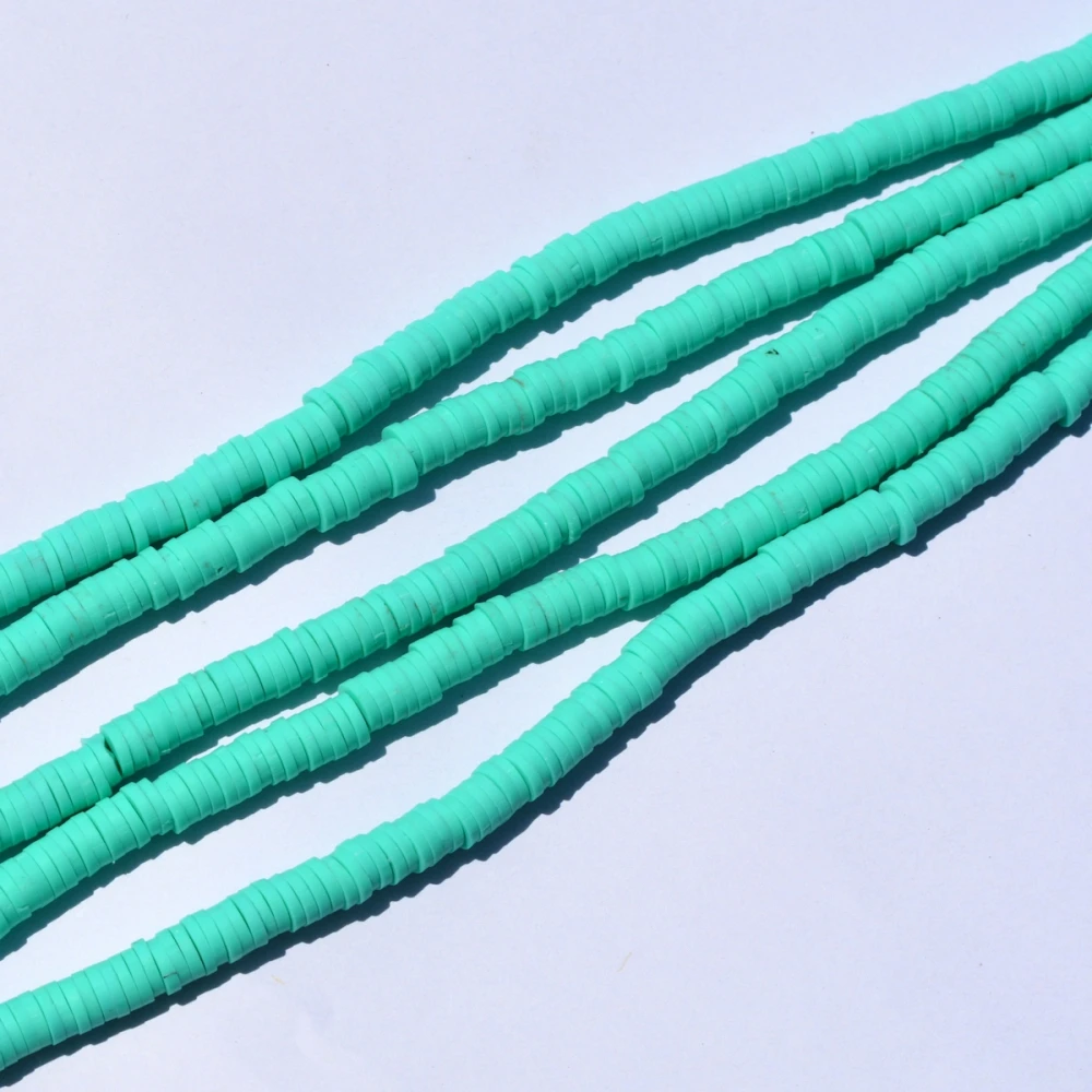 Светильник голубые африканские бусины 6 мм резиновая прокладка|rubber spacer|trade beadsbead