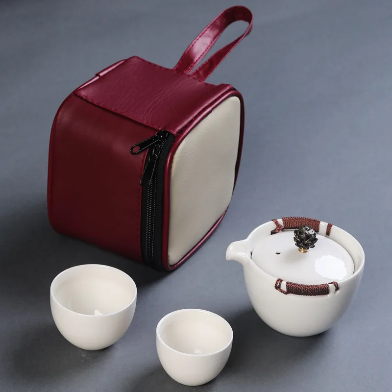Gift Box Portable Travel Tea Set 1 Teapot 2 Teacups Beautiful And Easy Kung Fu Gaiwan Kettle Ceramic Portable Teaset Coffee Cup Gift Box Portable Travel Tea Set 1 Teapot 2 Teacups Beautiful And Easy Kung Fu Gaiwan Kettle Ceramic Portable Teaset Coffee Cup