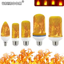 B22 E27 E26 E14 E12 LED Flame Bulb 85-265V LED Flame Effect Fire Light Bulb Flickering Emulation Decor LED Lamp 3W 5W 7W 9W