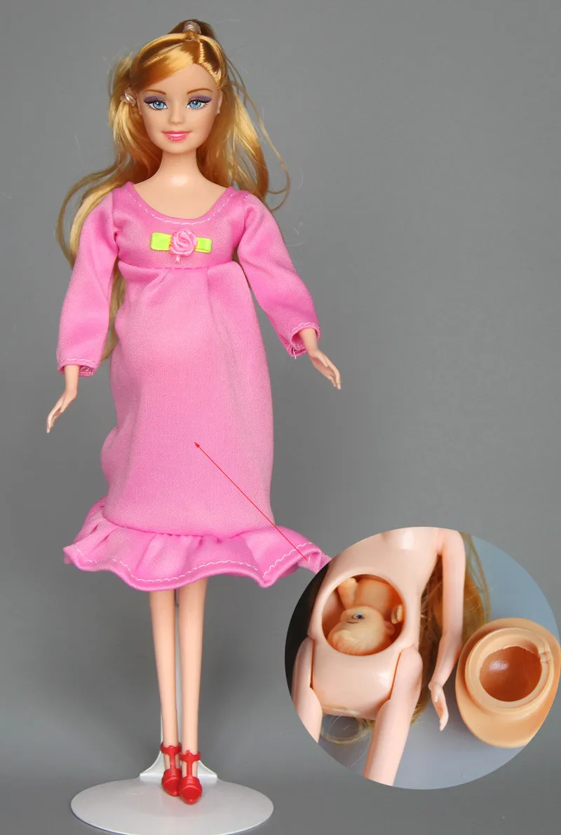 Bestuiven Mier voorzien Real Zwangere Moeder Pop met Roze Jurk/Mom Pop Hebben Een Baby in Tummy  Beste Vriend Spelen met Meisjes Baby Speelgoed Voor Barbie pop|doll  doll|doll with dressdolls dolls dolls - AliExpress