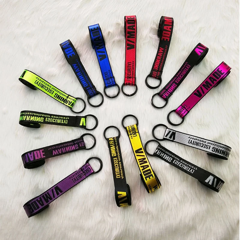 

Harajuku Men Women Unisex Canvas Nylon Long Strap Waist Belt Mini Thin Letter Embroidered Print Metal Buckle Tape Jeans Belt