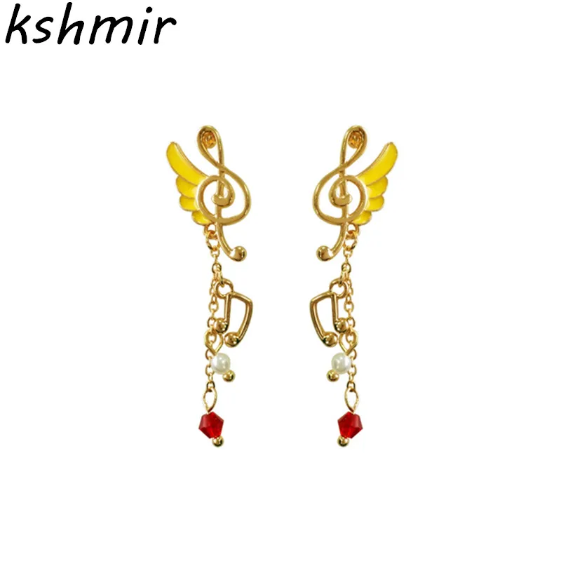 

How fashion popular music symbol delicate lovely earrings female long earrings earrings wholesale