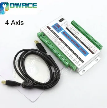 

New Upgrade! 4 Axis XHC MK4 CNC Mach3 USB Motion Control Card Breakout Board 2MHz Support Windows 7, 10(32-bits)
