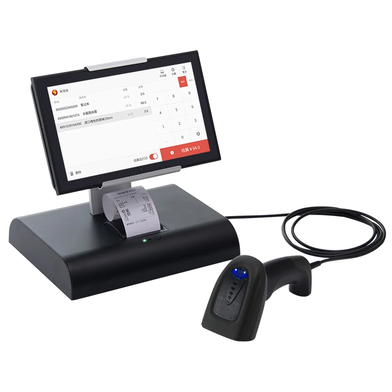 10 дюймовый сенсорный экран розничная продажа Android POS система все в одном