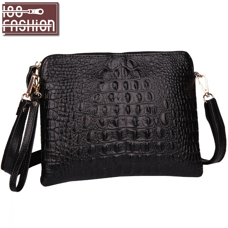  Women Shoulder Bag Female Fashion Handbags Leather Alligator Pattern Crossbody Women Messenger Bags Envelope Evening Clutch Bag 