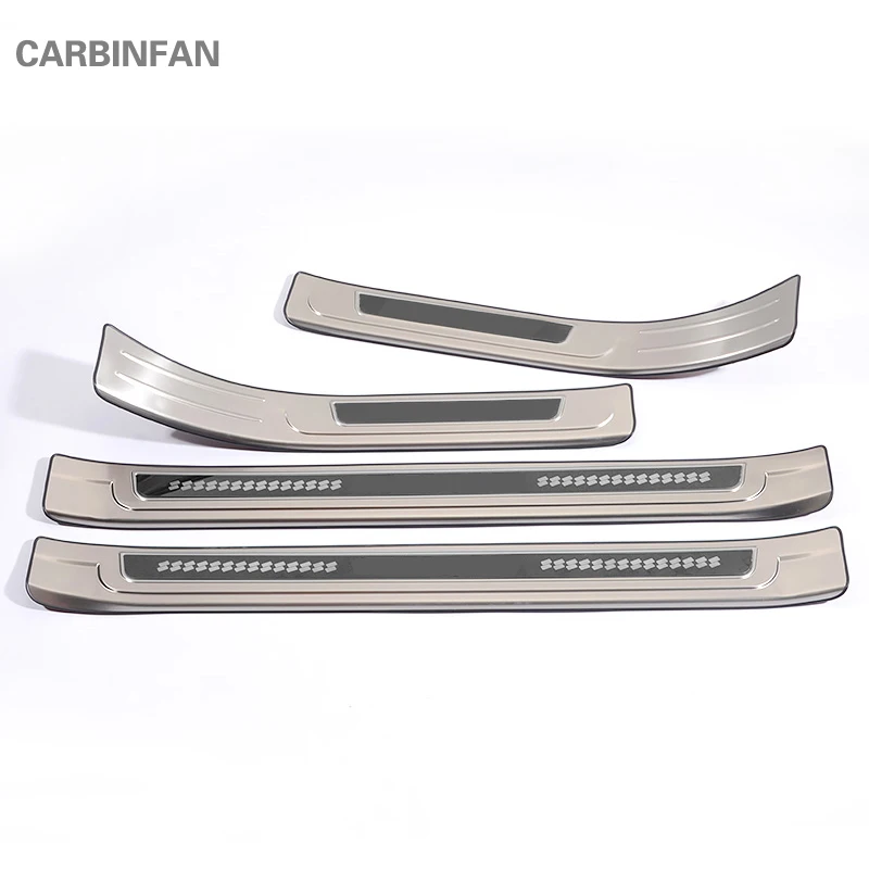

Car styling sticker Stainless Steel door sill Threshold Scuff Plate Door Sill decorative cover For Honda Civic 2016 2017 C156