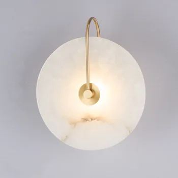 

Modern Marble Led Wall Lamp Personality Home Wall Decoration 220V Bedside Bedroom Aisle Wall Sconce Surface Mount Free Shipping