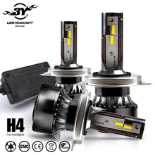 2 pc 12 v Mini H4 LED 2018 12000LM 6000 k H4 H7 H11 72 w Lâmpadas dos faróis Do Carro Canbus livre de erros Anti Flicker vida 100, 000hrs