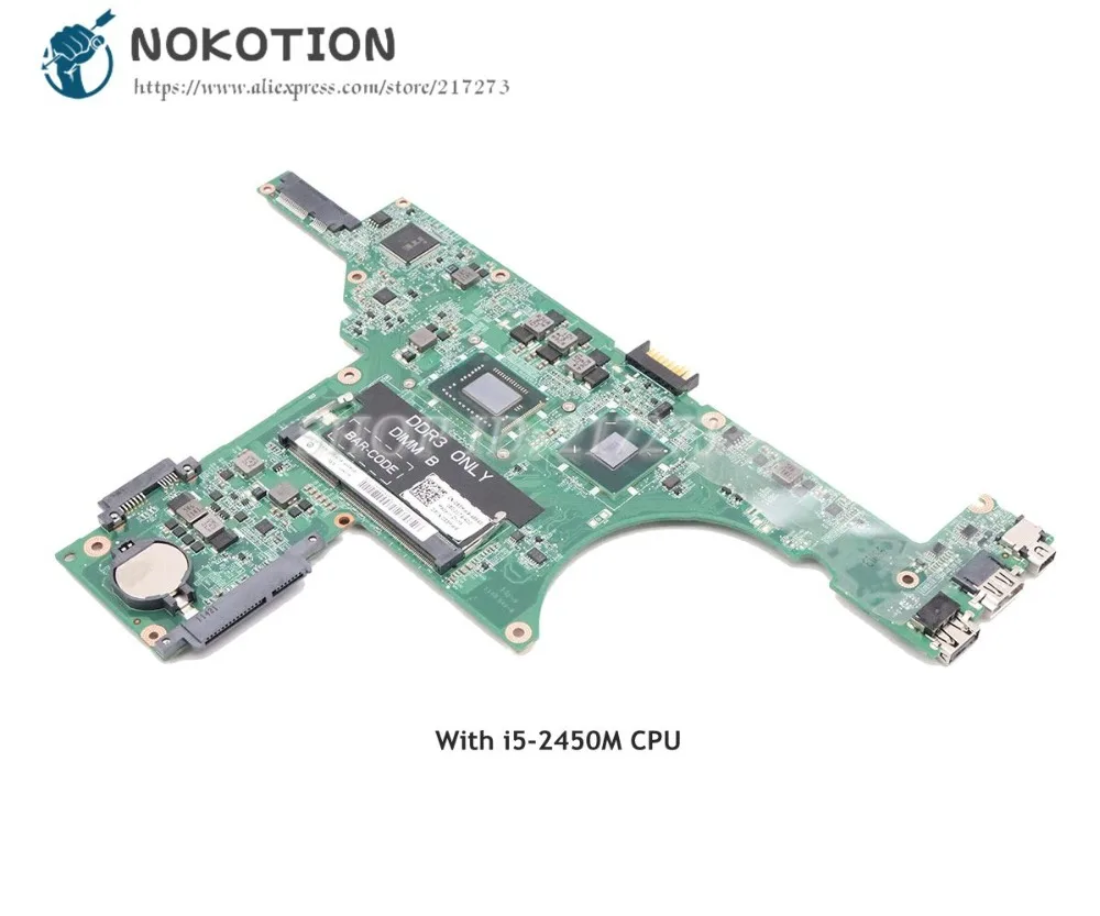 NOKOTION لديل انسبايرون 14Z N411Z اللوحة المحمول DA0R05MB8D2 085MW9 CN-085MW9 الرئيسي مجلس I5-2450M CPU DDR3