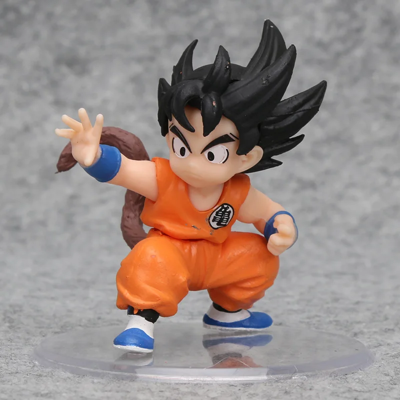 Dragon Ball Z Super Kuririn Vegeta trunks Freeze Son Goku Gohan Piccolo Freeza Tien Shinhan Lunchi ПВХ Фигурки игрушки - Цвет: Child goku bag