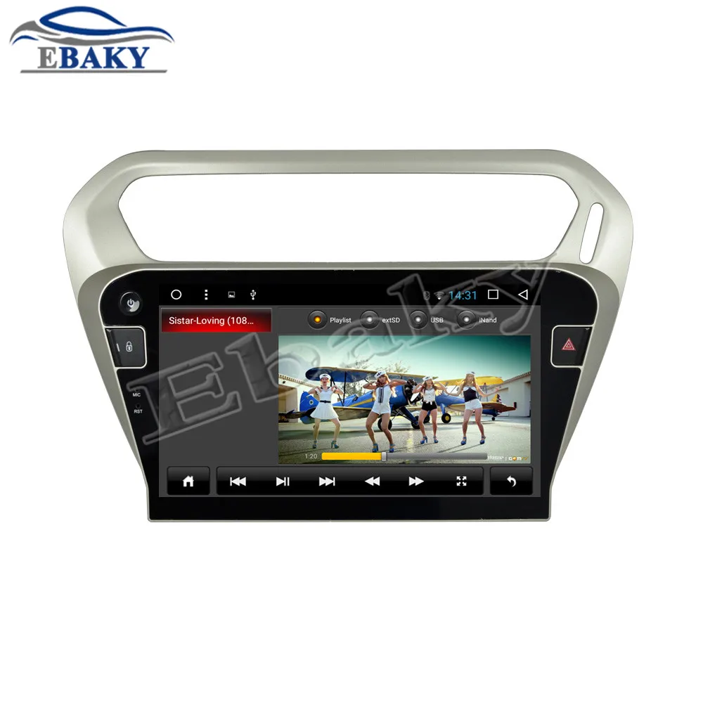 Best NaviTopia 9inch 1GB/2GB RAM Quad Core/Octa Core Android 7.1/8.1 Car DVD Radio for Peugeot 301 2014- with GPS/wifi/maps 17