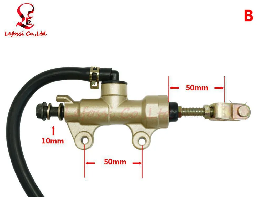 Универсальный Мотоцикл Dirt Pit спортивный велосипед ATV ножной задний тормоз главный цилиндр гидравлический насос для Kawasaki Honda Yamaha Suzuki