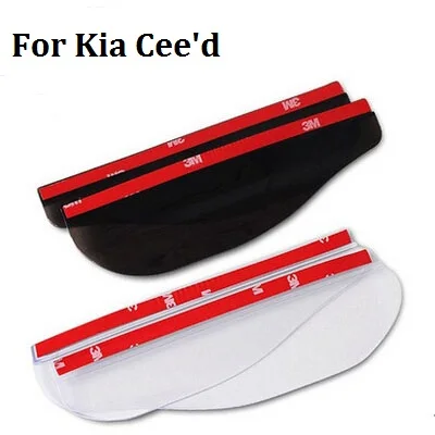 

car styling New arrival 2pcs Car New Rearview mirror rain eyebrow Side Shineld Cover Stickers For Kia Cee'd car styling
