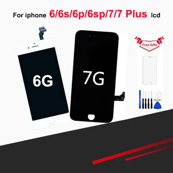 

AAA LCD is suitable for iPhone 6S 6p 6SP and iPhone 7 7 plus touch screen digital chemical machine, complete assembly, no dead p