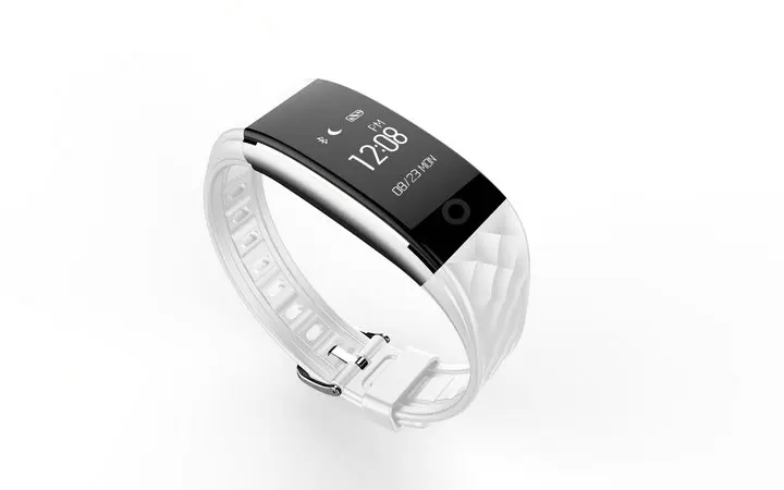 Лучшее качество IP67 Водонепроницаемый smartband смарт-браслет на запястье Монитор сердечного ритма Bluetooth умный Браслет для iPhone - Цвет: Белый