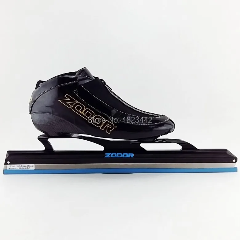 Ice speed Skate ice ZODOR Катание на коньках ботинки из углеродного волокна длинный трек Катание на коньках обувь дислокация ice skate blade 380 мм 410 мм 430 мм