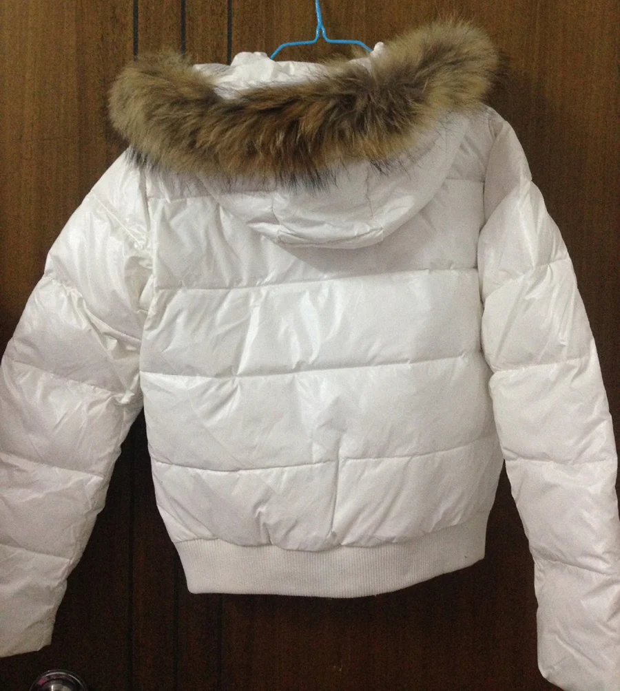 astounding  Women Winter Jacket Coat Real Raccoon Fur Hood Fashion Overcoat Thicken Garment Warm Jacket Black B