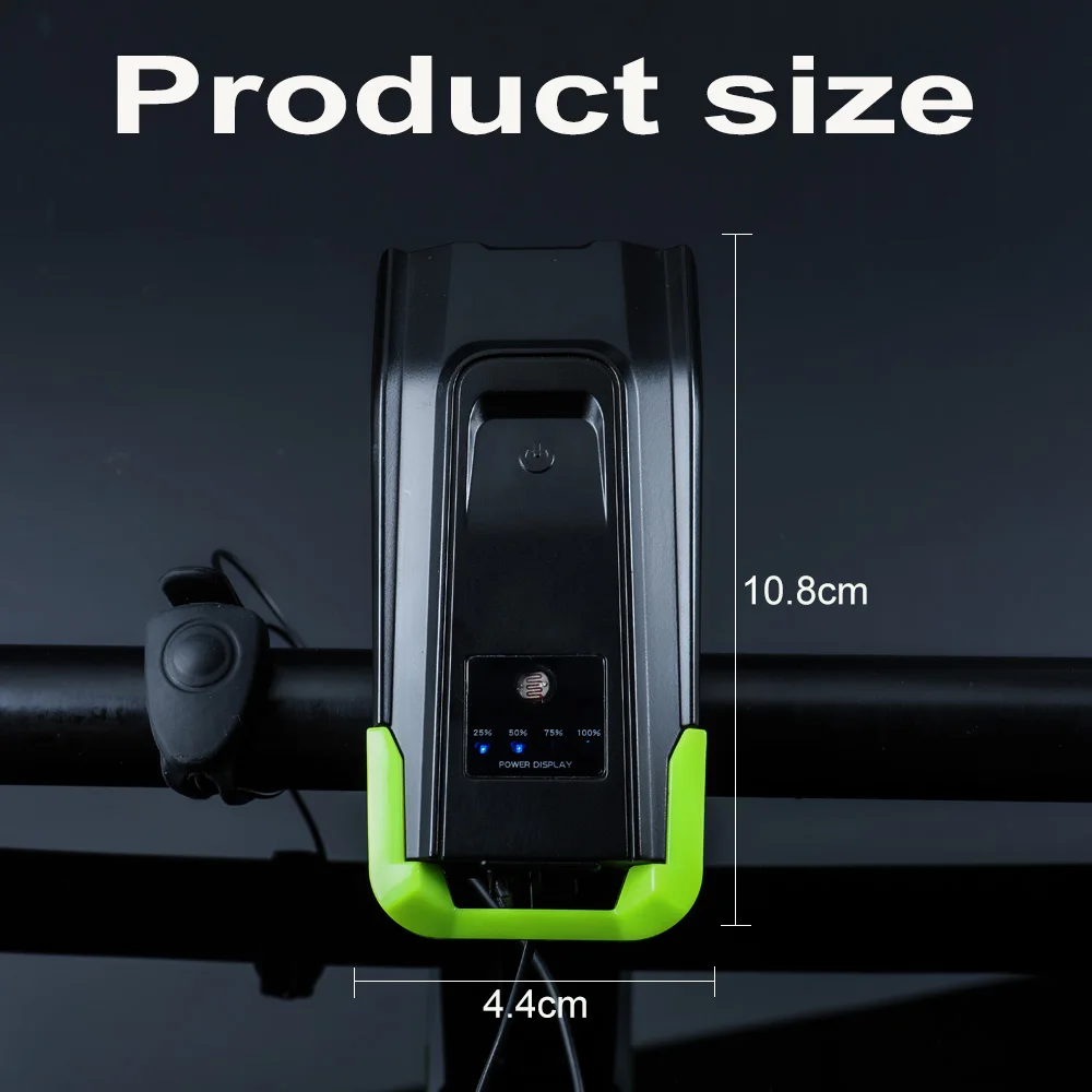 Cheap 4000mAh Induction Bicycle Front Light Set USB Rechargeable Smart Headlight With Horn 15000 Lumens LED Bike Lamp Cycle bike Light 8