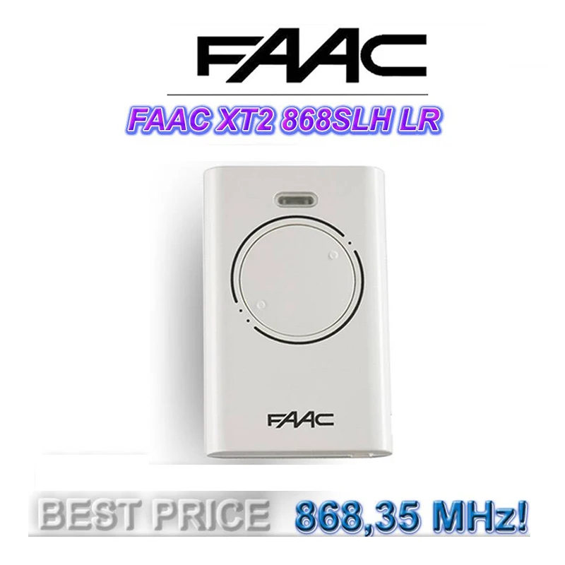 

For FAAC XT2 868 SLH LR Master version remote control rolling code 868,35 MHz