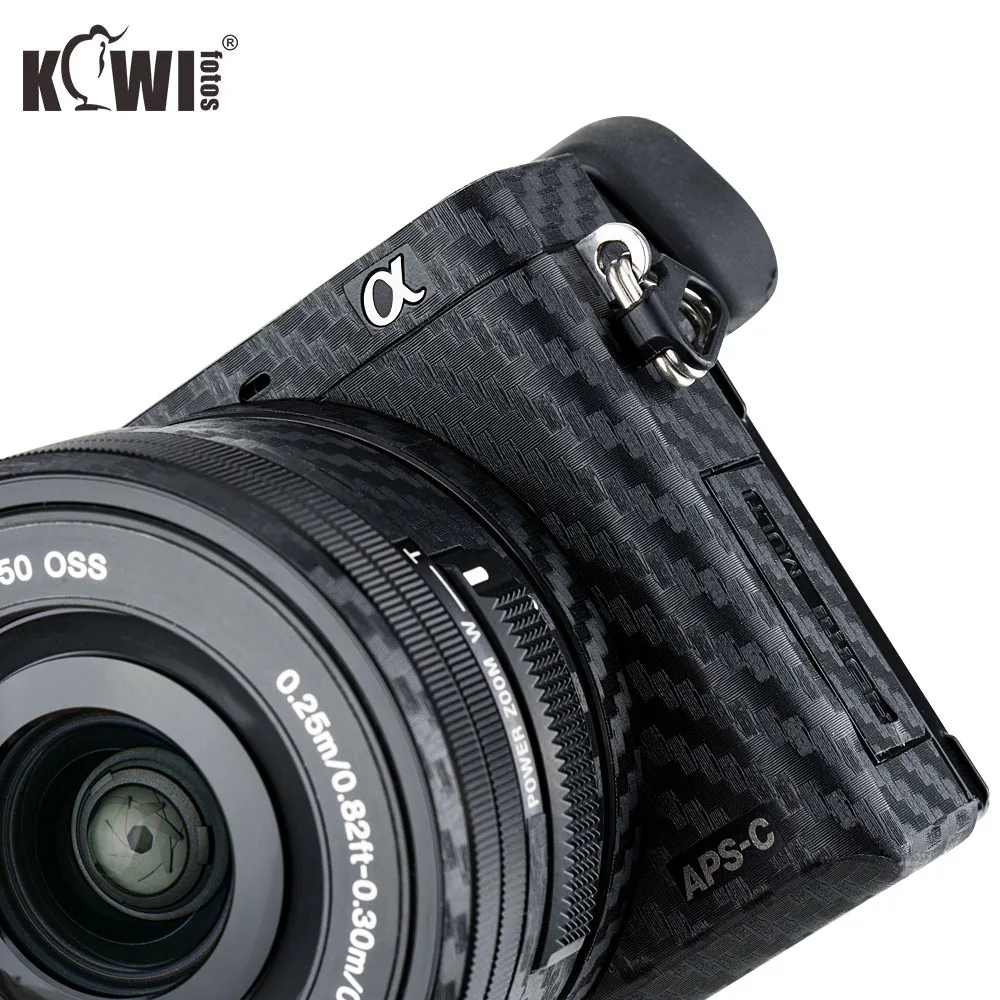 KIWIFOTOS KS-A6000CF камера из углеродного волокна пленка Комплект для sony A6000+ 16-50 мм объектив наклейки для камеры s украшения