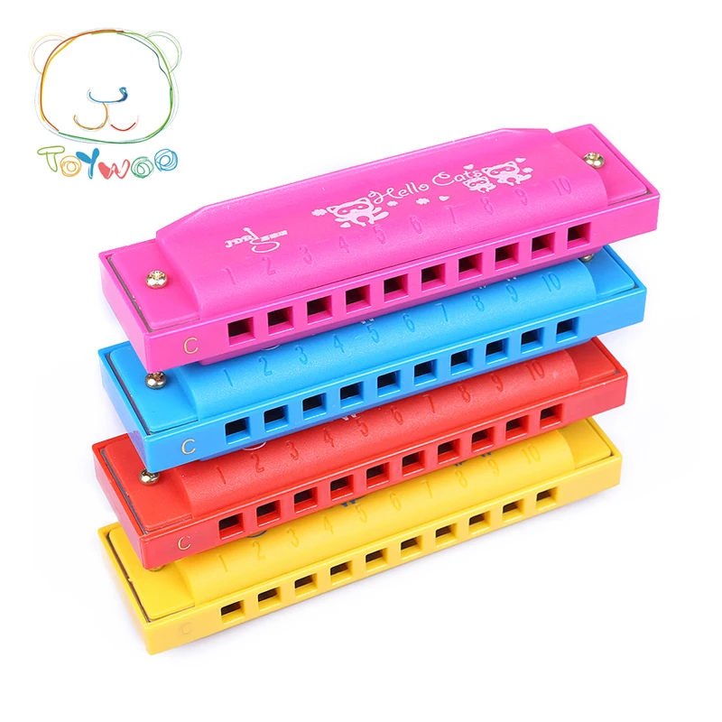 NEW YEAR Harmonica Wooden New Funny Wooden Kids Music Instrument