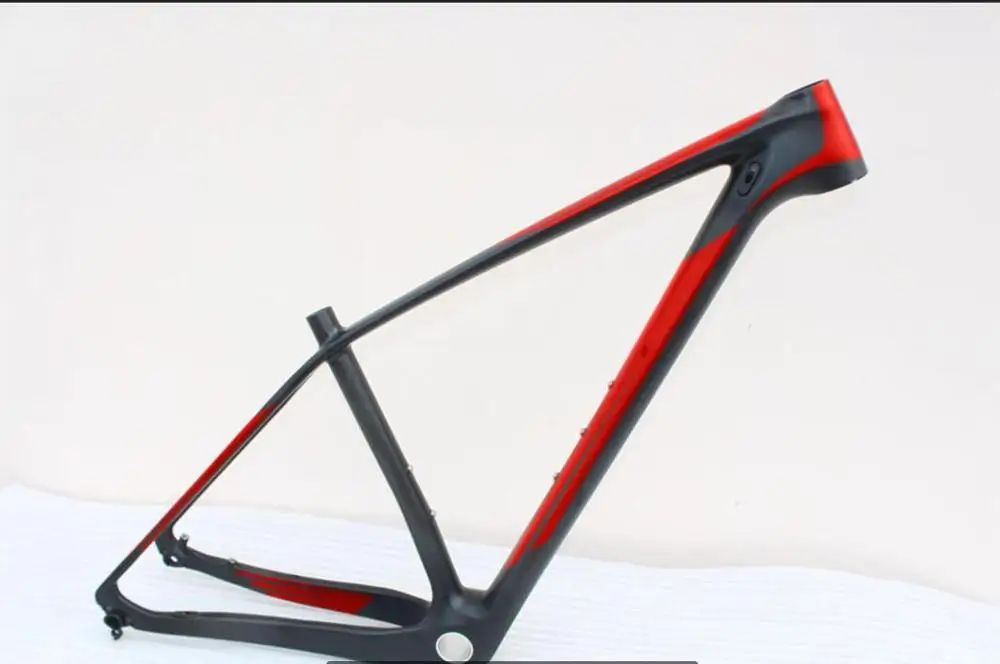 Высококлассная mtb рама 29er mtb карбоновая рама 29 рама карбоновая для горного велосипеда 142*12 или 135*9 мм велосипедная Рама - Цвет: red