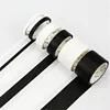5mm/15mm Solid White Black Basic Decorative Paper Writable Adhesive Washi Masking Tape School Supplies Stationery 1