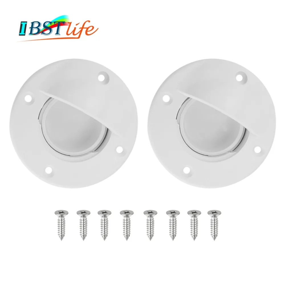 

2PCS Universal White Nylon Marine Boat Transom Deck Mount Drain Scupper Valve Screw Cap Bung Stopper Replacement Accessories
