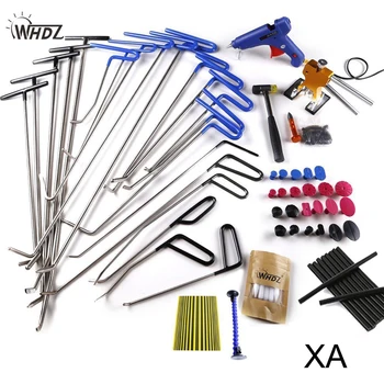 

WHDZ Car Dent Removal Tools - with Tap Down Dent Puller Glue Tabs Glue Gun Glue sticker Line Board Paintless Dent Repair Kits