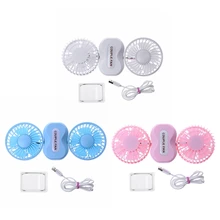 MEXI портативный парный вентилятор аккумуляторная батарея кондиционер 2 мотора Охлаждающие вентиляторы мини USB кондиционеры приборы