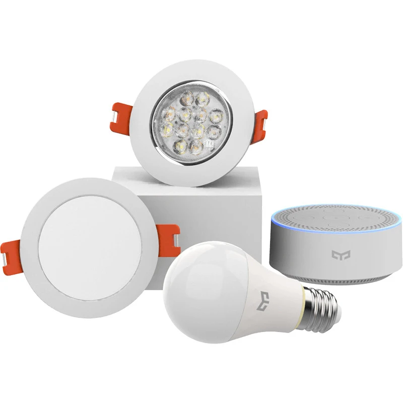 Xiaomi mijia yeelight bluetooth Mesh Version smart light bulb and downlight ,Spotlight work with yeelight gateway to mi home app