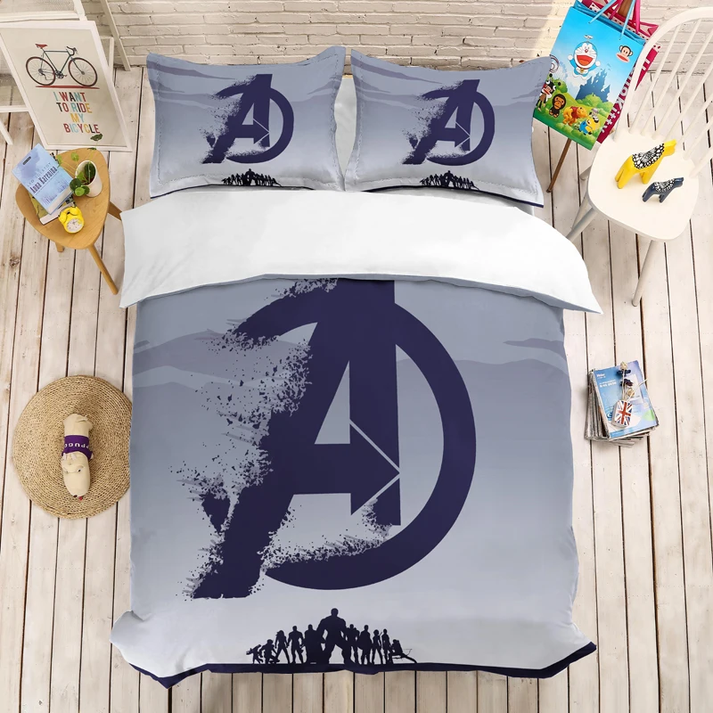 Мстители Железный человек 3D beding набор Marvel супер герой пододеяльники наволочки одеяла постельные принадлежности Капитан Marvel