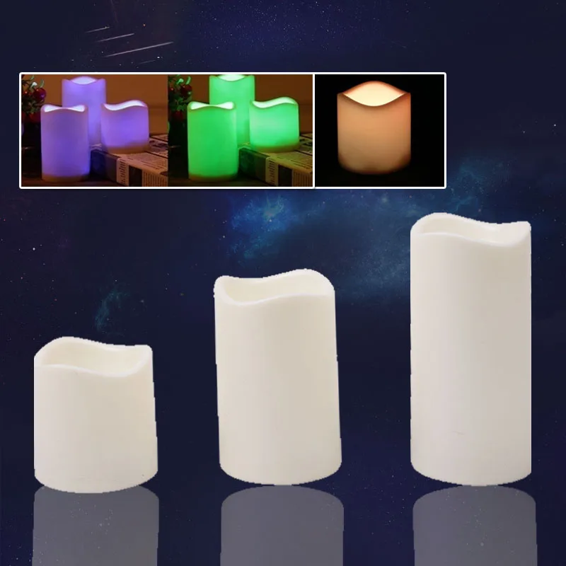 2019 Colorful Candles Light Romantic Smokeless LED Tealight for Flameless Drop Shipping | Дом и сад