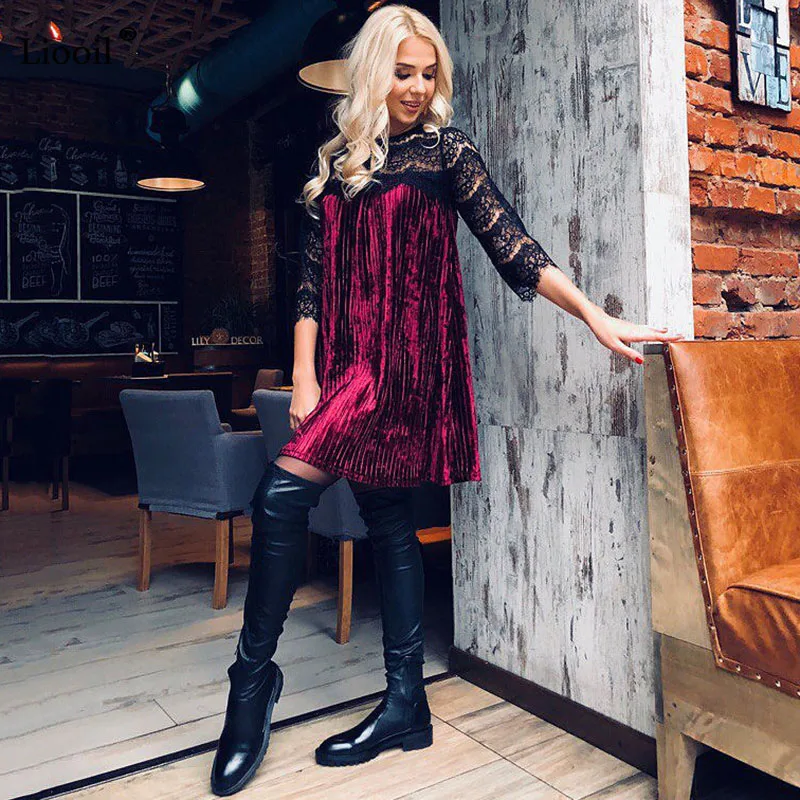 Лоскутные кружевные платья для женщин Vestidos Одежда ночного клуба Сексуальная