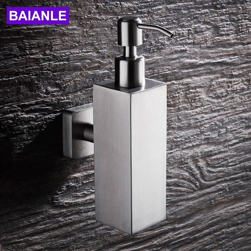 

Liquid Soap Dispensers For Bathroom Kitchen Stainless steel Bottle Replacement Hand Liquid Soap Dispensers Spray